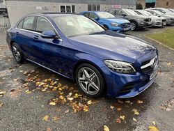 Blue Used 2019 Mercedes C220 AMG line Sedan | £14,595 (Good price)