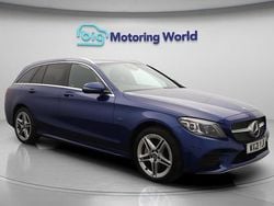 Blue Used 2021 Mercedes C300e AMG line Estate | £16,600 (Good price)