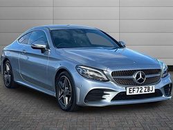 High tech silver Used 2022 Mercedes C200 AMG line Coupe | £26,250 (Expensive)