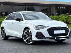 White New 2025 Audi S3 Sportback Black Edition Hatchback | £43,250 (A bit pricey)