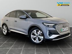 Grey Used 2022 Audi Q4 Sportback e-tron S-Line SUV | £21,295