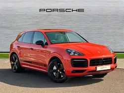 Lava orange Used 2020 Porsche Cayenne SUV | £47,990 (Expensive)