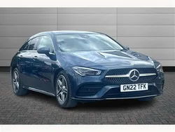 Denim blue Used 2022 Mercedes CLA220 AMG Line Premium Plus Sedan | £25,895 (Super price)