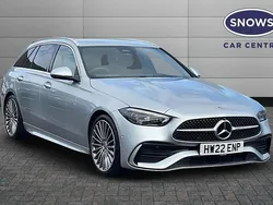 Silver Used 2022 Mercedes C200 AMG Line Premium Estate | £26,399 (Good price)