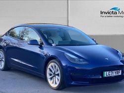 Blue Used 2021 Tesla Model 3 Long Range AWD Sedan | £23,500 (Fair price)