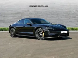 Jet black metallic New 2024 Porsche Taycan Turbo S Sedan | £158,671