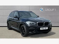 Black Used 2021 BMW X3 M Sport SUV | £29,693 (Fair price)