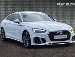White Used 2022 Audi A5 Sportback S-Line Hatchback | £27,801 (Fair price)
