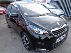 Black Used 2016 Peugeot 108 Active Hatchback | £4,975 (Fair price)