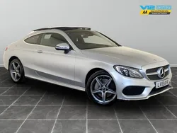 Silver Used 2018 Mercedes C250 AMG line Coupe | £19,995 (Fair price)
