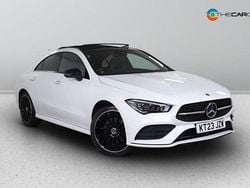 White Used 2023 Mercedes CLA250e AMG line Sedan | £26,475 (Fair price)