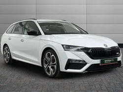 Moon white metallic Used 2021 Skoda Octavia vRS Estate | £27,850
