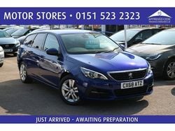 Blue Used 2018 Peugeot 308 Active Estate | £5,295 (Fair price)