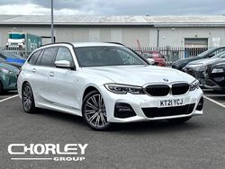 White Used 2021 BMW 320 M Sport Estate | £25,271 (Fair price)