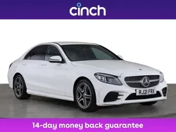 White Used 2021 Mercedes C300 AMG line Sedan | £20,149 (Good price)