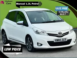 White Used 2014 Toyota Yaris Trend Hatchback | £3,800 (Super price)