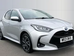 Grey Used 2021 Toyota Yaris Hybrid Design Hatchback | £13,932 (Fair price)