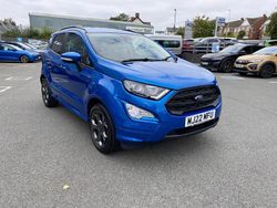 Lightning blue metallic Used 2022 Ford Ecosport ST-Line SUV | £13,990 (Fair price)