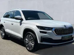 Moon white metallic Used 2022 Skoda Kodiaq SE L Executive SUV | £26,995 (Fair price)