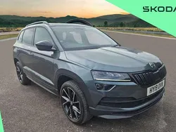Quartz grey metallic Used 2019 Skoda Karoq SportLine SUV | £18,000 (A bit pricey)