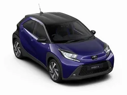 Juniper blue with black New 2025 Toyota Aygo Hatchback | £18,485 (Fair price)