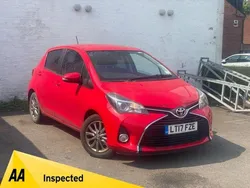 Red Used 2017 Toyota Yaris Hatchback | £7,872 (Good price)