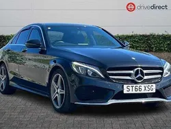 Black Used 2017 Mercedes C220 AMG Line Premium Sedan | £13,785 (Fair price)