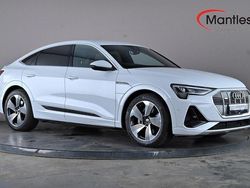 White Used 2022 Audi e-tron Sportback S-Line SUV | £23,195 (Super price)