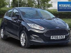 Black Used 2017 Ford Fiesta Zetec Hatchback | £7,390 (Fair price)
