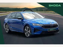 Blue New 2025 Skoda Octavia vRS Estate | £37,700 (Expensive)