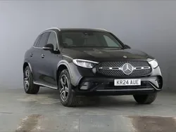 Obsidian black metallic Used 2024 Mercedes GLC300 AMG line Estate | £44,690 (Super price)