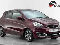 Purple Used 2018 Mitsubishi Mirage Hatchback | £5,998 (Fair price)