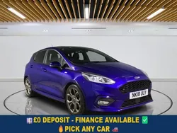 Blue Used 2018 Ford Fiesta ST-Line X Hatchback | £8,299 (Fair price)