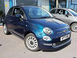 Blue Used 2021 Fiat 500 Dolcevita Hatchback | £10,289 (Fair price)