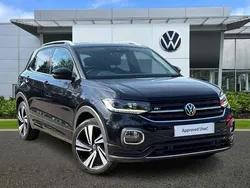 Deep black Used 2021 VW T-Cross R-line SUV | £17,247 (Fair price)