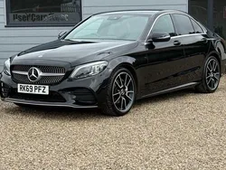 Black Used 2019 Mercedes C220 AMG line Sedan | £16,750 (Fair price)