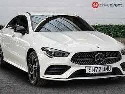Solid cirrus white Used 2022 Mercedes CLA250e AMG Line Premium Sedan | £23,450 (Fair price)