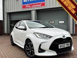 White Used 2022 Toyota Yaris Hybrid Design Hatchback | £14,995 (Good price)