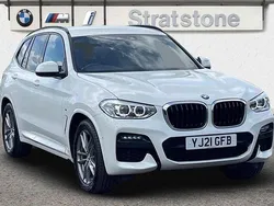 White Used 2021 BMW X3 M Sport SUV | £27,299 (Good price)