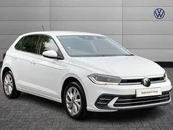 White Used 2023 VW Polo Style Hatchback | £17,091 (Fair price)