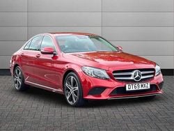 Hyacinth red Used 2020 Mercedes C220 Sport Edition Sedan | £19,995 (Fair price)