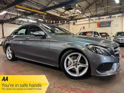 Grey Used 2017 Mercedes C220 AMG line Sedan | £9,289 (Fair price)