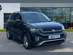 Deep black pearlescent Used 2022 VW T-Cross SE SUV | £18,294 (Fair price)