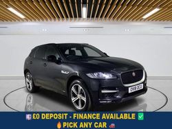 Black Used 2018 Jaguar F-Pace R-Sport SUV | £15,699 (Fair price)