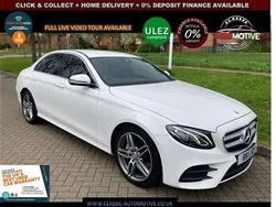 White Used 2016 Mercedes E220 AMG line Sedan | £19,995 (Expensive)