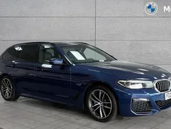 Blue Used 2022 BMW 530e M Sport Estate | £28,118 (Fair price)