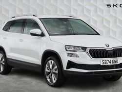 Moon white metallic Used 2025 Skoda Karoq SE L SUV | £26,500 (Fair price)