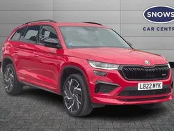 Red Used 2022 Skoda Kodiaq vRS SUV | £33,799 (Good price)