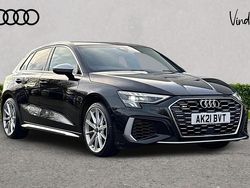 Black Used 2021 Audi S3 Sportback Comfort Hatchback | £28,067 (Fair price)
