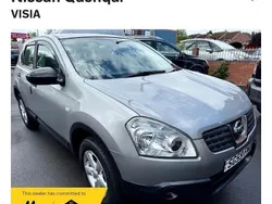Silver Used 2009 Nissan Qashqai Visia SUV | £2,295 (Fair price)